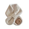 ins autumn and winter children's scarves: Cute and adorable pet cartoon babies, warm and thick, imitation rabbit plush boys' and girls' scarves Item Picture